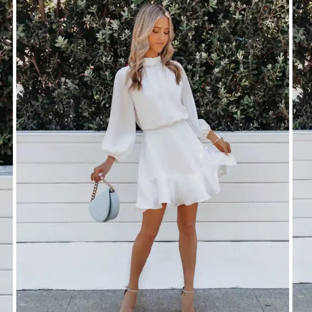 🤍VICI White Mini Dress Size M